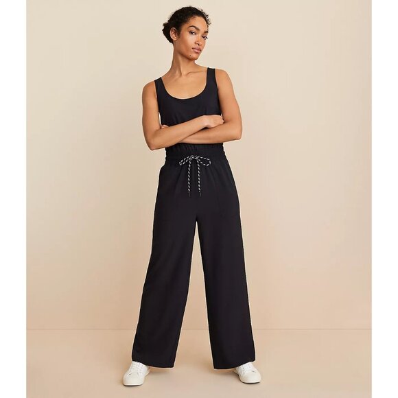 Ann Taylor LOFT Lou & Grey Wanderweave Wide Leg Jumpsuit S - Picture 2 of 3